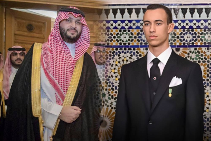 SAR le Prince Héritier Moulay El Hassan reçoit SAR le Prince Turki Ben