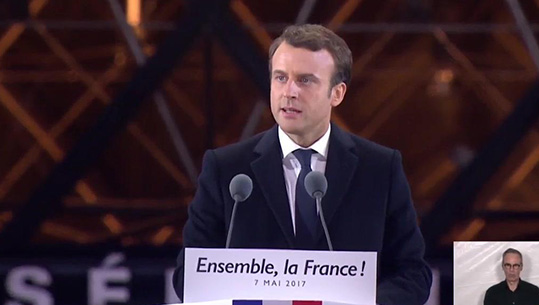 Le Président Emmanuel Macron