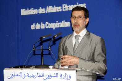 Saadeddine El Othmani, ministre marocain des Affaires u00e9trangu00e8res et de le coopu00e9ration