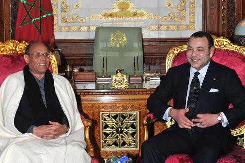 Mohammed VI, Roi du Maroc avec Mouncef Marzouki, président de Tunisie