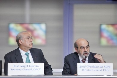 Angel Gurría, Secrétaire général de l’OCDE et Jose Graziano da Silva, Directeur général de la FAO