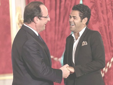 François Hollande et Jamal Debbouze