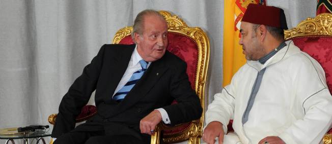 Le roi Mohammed VI et le roi Juan Carlos lors de la dernière visite de ce dernier au Maroc.