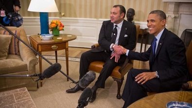 Mohammed VI avec Barack Obama à la Maison Blanche