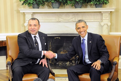 Le Roi Mohammed VI avec le Président Barack Obama