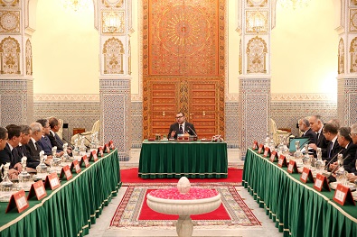 Mohammed VI présidant le Conseil des ministres