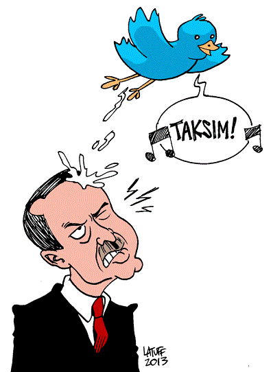 Dessin de Latuff paru dans les médias turcs