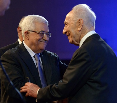 Mahmoud Abbas et Shimon Peres