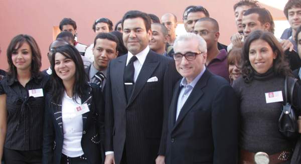 Le prince Moulay Rachid avec le grand metteur en scène Martin Scorsese.