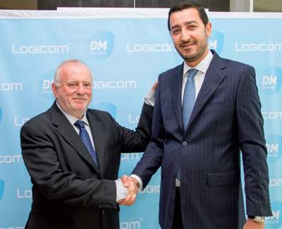 Moulay Driss El Alami, DG de D&M Groupe (à droite) avec Bernard Labaume, vice-président de Logicom.