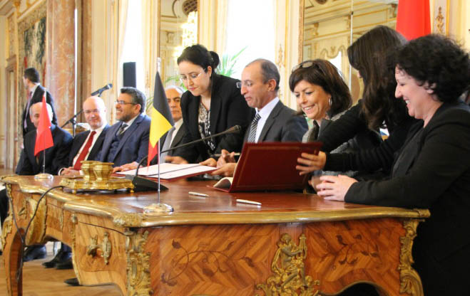 La haute commission Maroc-Belgique s'est réunie en février 2014.