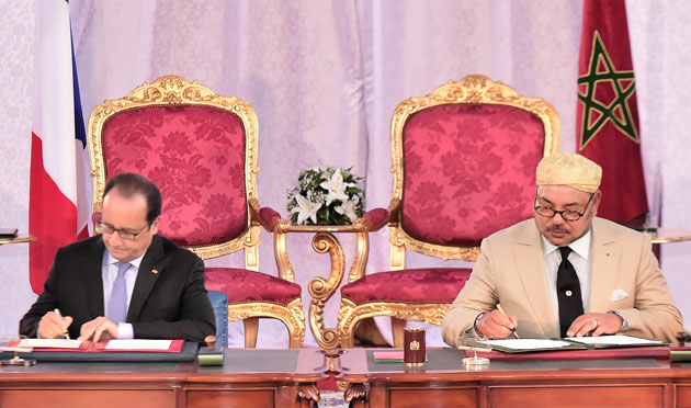Le Roi Mohammed VI et François Hollande lancent l’Appel de Tanger, pour une action solidaire et forte en faveur du Climat.