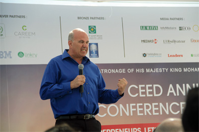 Jeff Hoffman lors de son intervention à Casablanca à l’occasion de la CEED Global Annual Conference 2015.