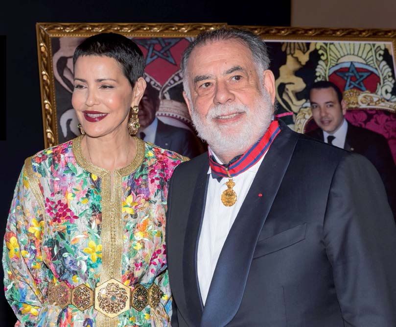 Son Altesse Royale la princesse Lalla Meryem a présidé un dîner de gala, samedi, après avoir décoré Francis Ford Coppola du Wissam de mérite intellectuel. 