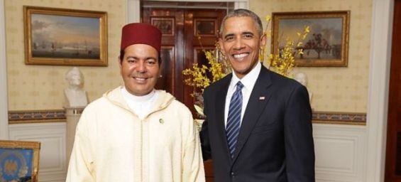 Le Prince Moulay Rachid avec le Président Obama.