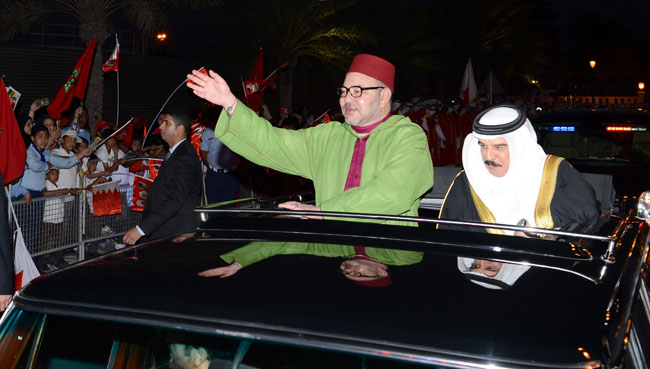 Le Roi Mohammed VI et le Roi du Bahreïn Hamad Ben Issa Al Khaklifa. 