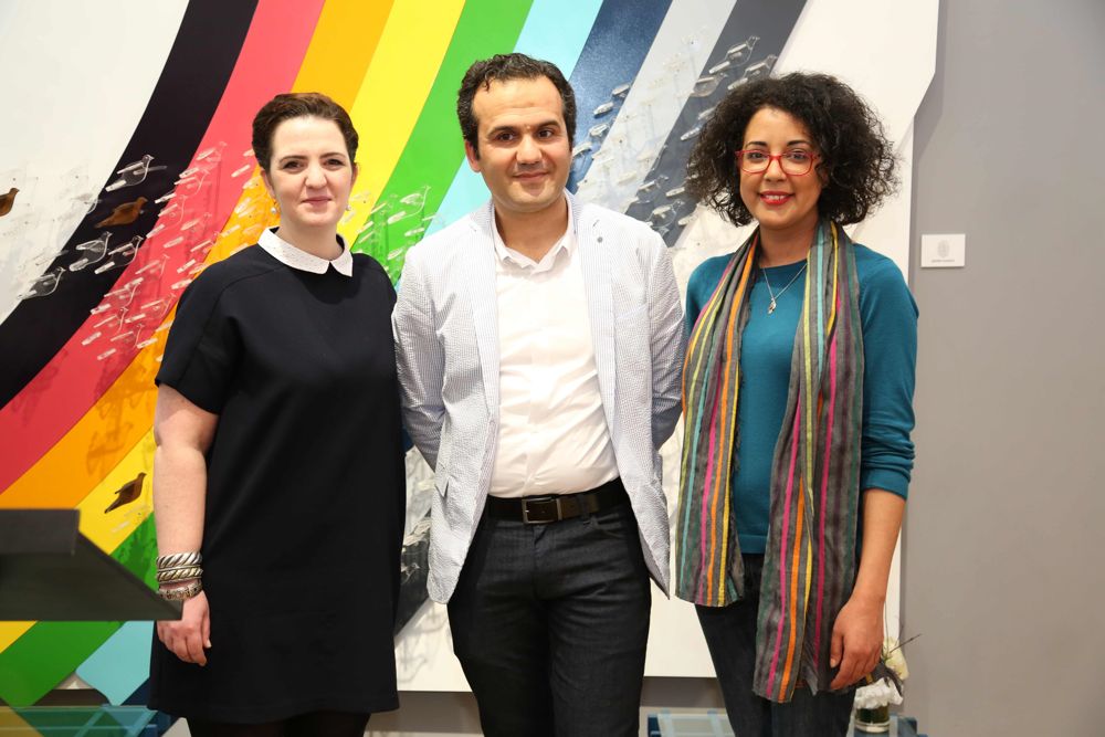de gauche à droite : Kanza Ben Cherif, Samir Chaoui et Sophia Chraibi Giorgi