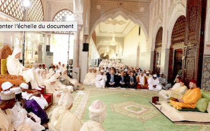 Le Roi Mohammed VI, Amir Al Mouminine, présidant la première causerie religieuse du mois sacré de Ramadan.
