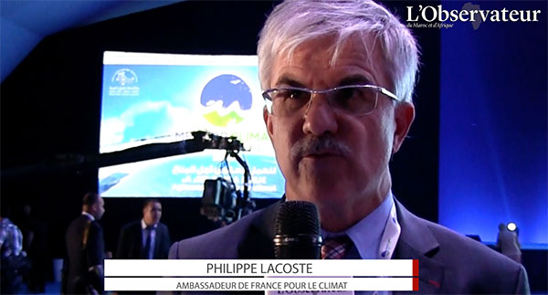 Ambassadeur de France pour le Climat, Philippe Lacoste a remplacé Ségolène Royal, ministre française de l'environnement à la MedCOP Climat Tanger 2016.