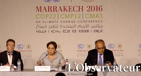 Conférence de presse de Patricia Espinosa, Secrétaire exécutive de la CCNUCC et Salaheddine Mezouar, Président de la COP22