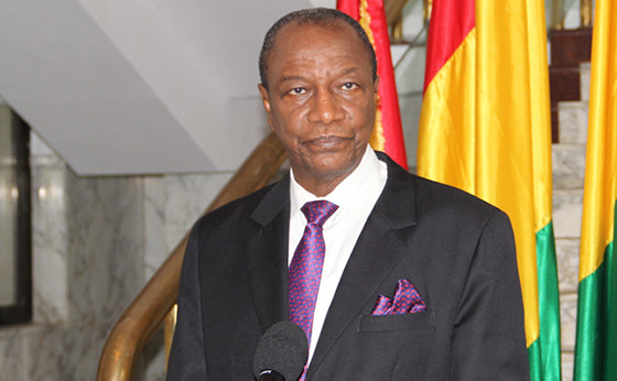Le Président guinéen Alpha Conde