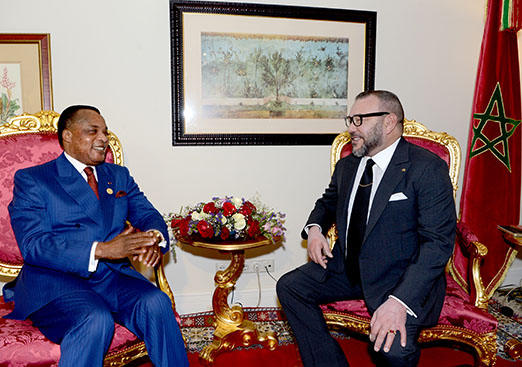 Le Roi Mohammed VI et le Président Denis Sassou Nguesso