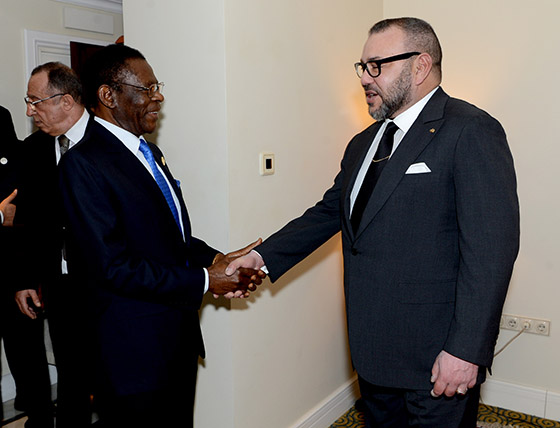 Le Roi MohammedVI et le Président Theodoro Obiang Nguema Mbasogo