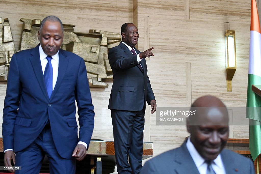 De gauche à Droite : Coulibaly, Ouattara, Duncan