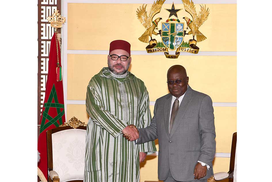Le Roi Mohammed VI et le Président ghanéen Nana Akufo-Addo