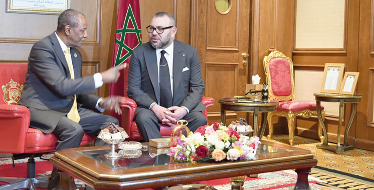 Le Roi et Alpha Condé à Addis-Abeba en janvier. 