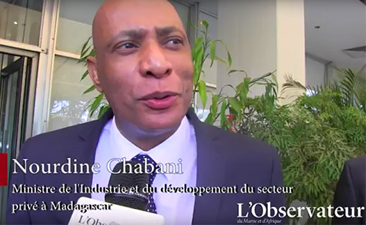 Nourdine Chabani, ministre malgache de l’Industrie et du développement du secteur privé