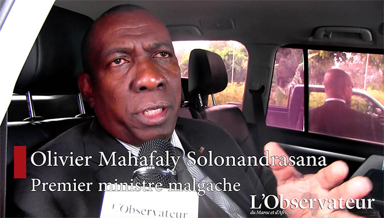 Le Premier ministre malgache, Olivier Mahafaly Solonandrasana