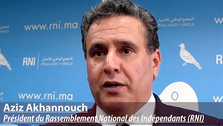 Aziz Akhannouch, pru00e9sident du RNI.