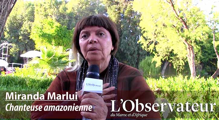 La chanteuse amazonienne Miranda Marlui