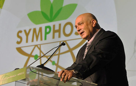 Le PDG du Groupe OCP, Mostafa Terrab, intervenant au Symphos 2015.
