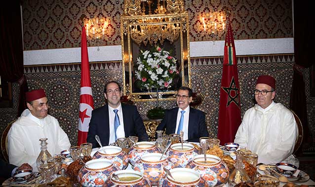 Iftar en l'honneur du chef du gouvernement tunisien, Youssef Chahed, en visite de travail dans le Royaume.