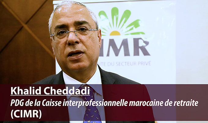 Khalid Cheddadi, PDG de la Caisse interprofessionnelle marocaine de retraite (CIMR).