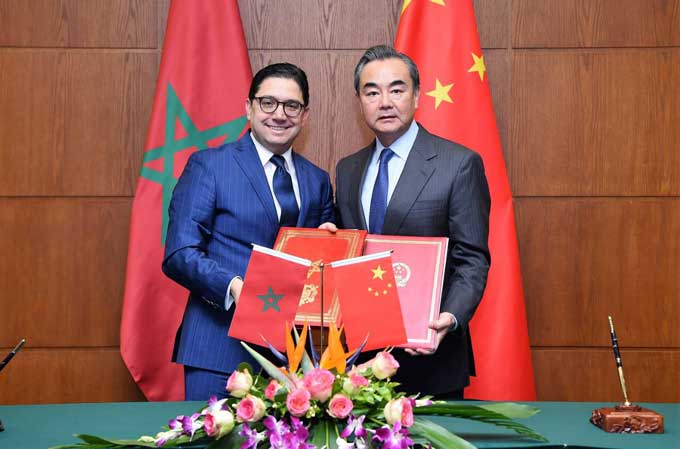 Le mémorandum a été signé par le ministre marocain des Affaires étrangères et de la coopération internationale, Nasser Bourita, et son homologue chinois, Wang Yi.