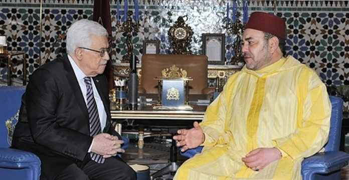 Ph. Archives: Le Roi Mohammed VI et le Président Mahmoud Abbas.