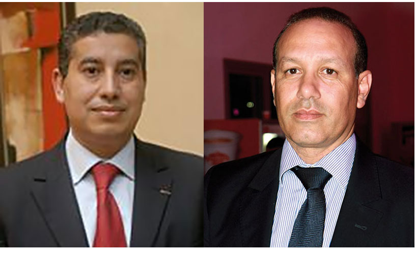 Abdelmajid Tazlaoui (à gauche) et Marouane Tarafa.