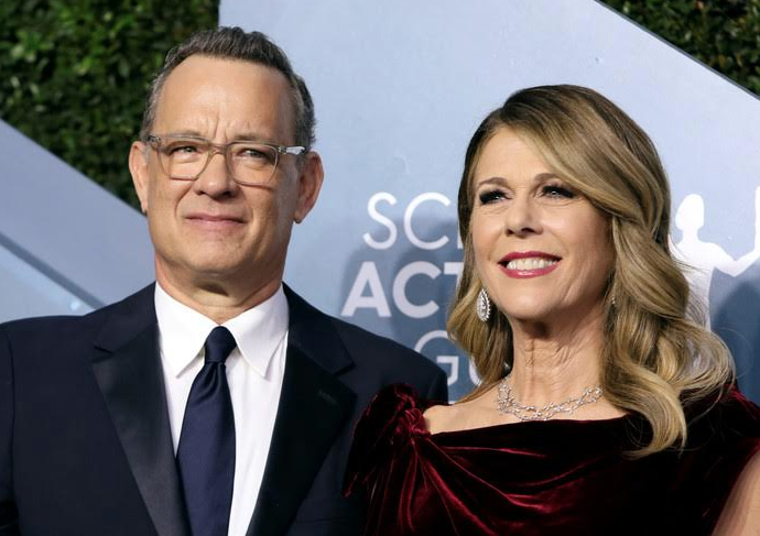 Tom Hanks et sa femme 
