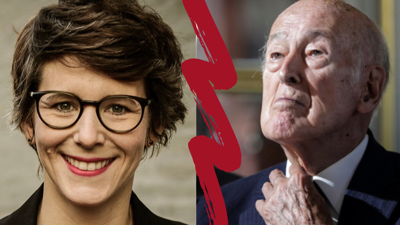 La journaliste allemande Ann-Kathrin Stracke VS l'ancien Président Français, Valéry Giscard d’Estaing.
