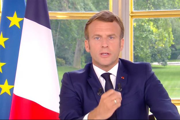 Le Président français Emmanuel Macron