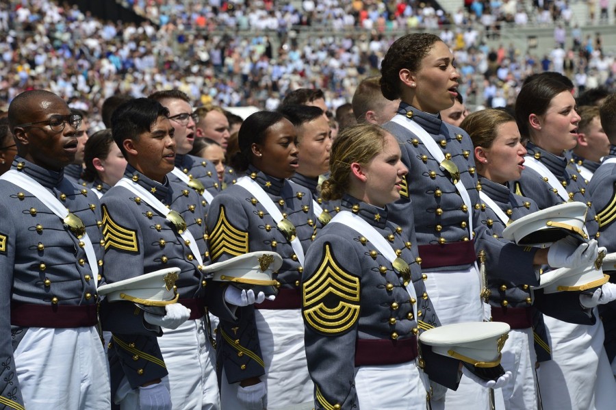 Des cadets de l'Académie militaire américaine de West Point.