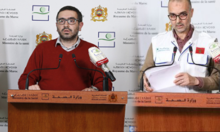 A droite, Mohamed Lyoubi, à gauche Adil Lamrabet, les deux communicateurs Corona