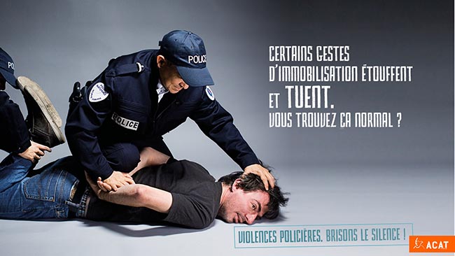 Les policiers français, comme leurs homologues de New York, ne pourront plus recourir à la méthode violente d'étranglement.