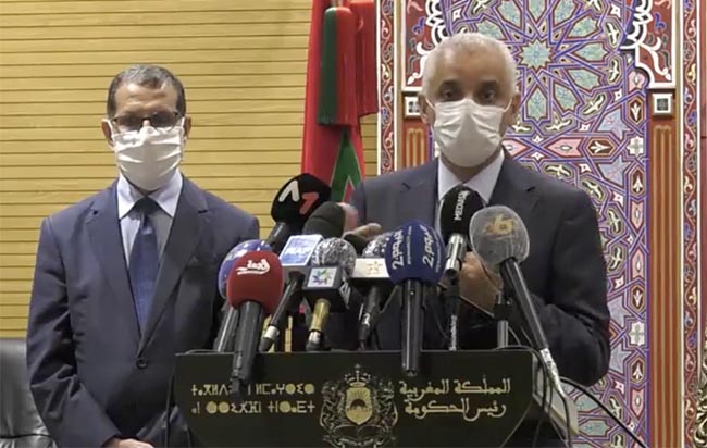 Le ministre de la Santé, Khalid Aït Taleb et le chef du gouvernement, Saâd Eddine El othmani.