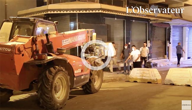 Des quartiers de Tanger reconfinu00e9s de nouveau. 