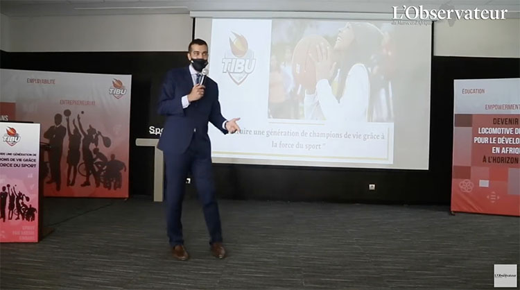 Mohamed Amine Zelmat, pru00e9sident et fondateur de Tibu Basketball Academy