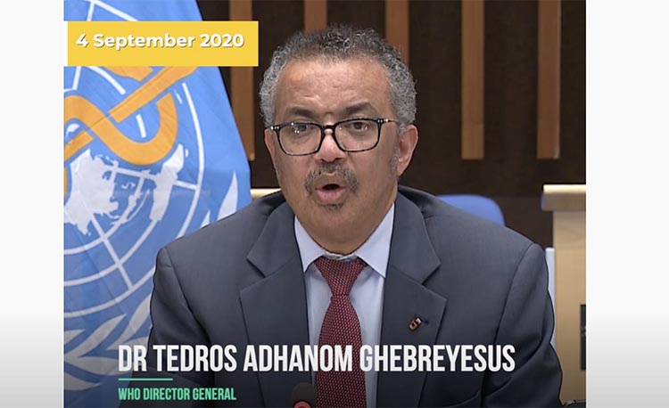 Dr. Tedros, DG de l'OMS